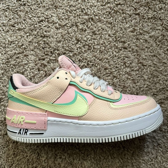 Nike Shoes - Nike Women's Air Force 1 Shadow - Pink and Green